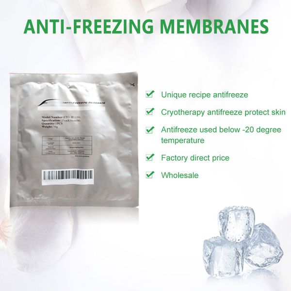 Accessoires Freezefats Membranes antigel Coussinets de gel de cryolipolyse Utilisation de la machine pour la cryolipolyse Protéger la peau Cryo Antifreeze Membrane