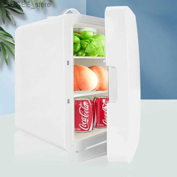 Freezer Mini Refrigerante de automóvil Refrigerador portátil de congelador y productos calientes Cosméticos Cosméticos Alimentos y bebidas adecuadas para múltiples escenarios Y240407