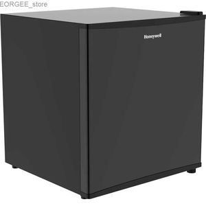 Freezer koelmiddel 1.6 Cu ft mini -koelkast met vriezer enkele deur Lage ruis slaapzaal met verstelbare temperatuurinstelling Zwart Y240407