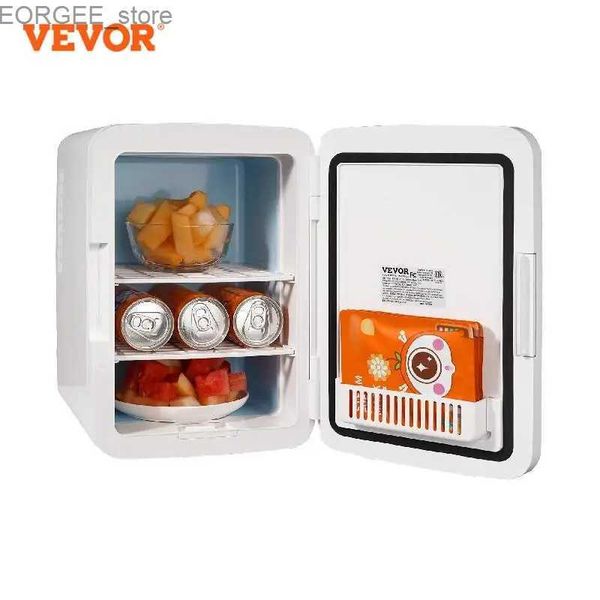 Congélateur Vevor 10L Portable Mini Réfrigérant électrique Single Porte petite voiture Frozen Skin Cosmetics Compressor Momening Freezer Y240407