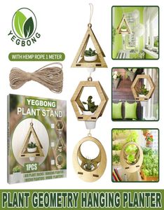 vracht YEGBONG OEM ODM 2 stuks hangende macrame plantenbakmanden handgemaakte plantenbakhouder katoen hangende bloempot plantenhanger fo6635216