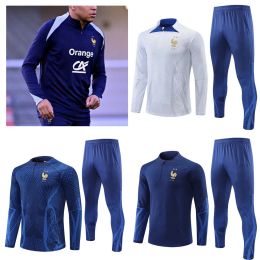 volwassen trainingspak kinderen kit set wereldbeker mbappe survetement voetbal jogging Equipe de 2024 25 voetbal trainingspak kind jongen set met lange mouwen