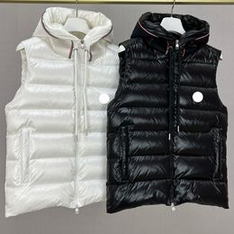 Marchio francese M home designer mens piumini giacca con cappuccio invernale piumino gilet cappotti distintivo ricamato capispalla caldo giacche con etichetta completa hanno NFC