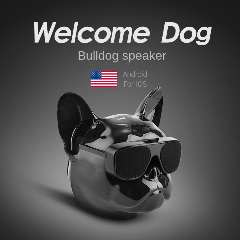 French Bulldog Bluetooth Speaker Touch Dog Head Wireless Bluetooth Audio Subwoofer Outdoor Portable Series HiFi wholesale