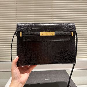 Franse klassieke Manhattan designer crossbody tas Beroemde Parijs Alligator dames schoudertas Hoge kwaliteit verstelbare schouderband Dames lederen tas