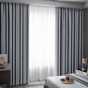 Franse crème Styledrapes volledige black-out slaapkamer gordijn minimalistische woonkamer drapeer moderne vloer tot plafond raamgordijnen