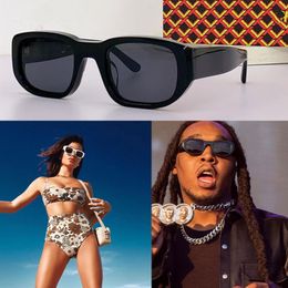 Mode française Chaopai lunettes de soleil cadre rectangulaire Rock personnalisé Tieri VICTIMY hommes fête lunettes de soleil dames en plein air plage lunettes de soleil 3101