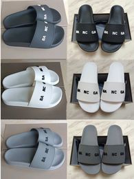 Franse mode slippers ontwerper merk slippers Parijs 2B letters originele DOOS populaire ontwerper neutrale strand flip-flops mannen en vrouwen anti-slip merk schoenen sandalen h