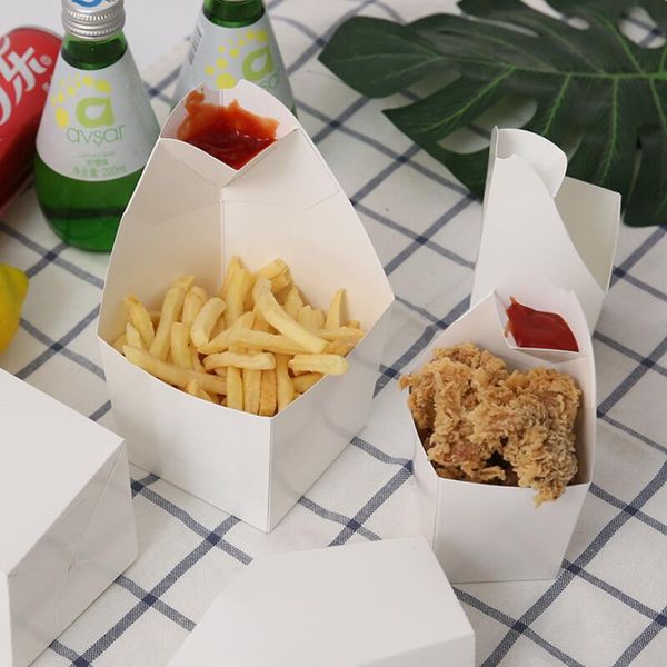 Frites Box Chips Bag Chips Cup Party Take-out Jetable Food Paper Package Fast Food Holder