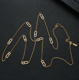 Franse geometrie bewegende UNO enkele diamant micro-inleg diamanten hanger vrouwen ketting oorbellen armband sieraden set combinatie MAS-022