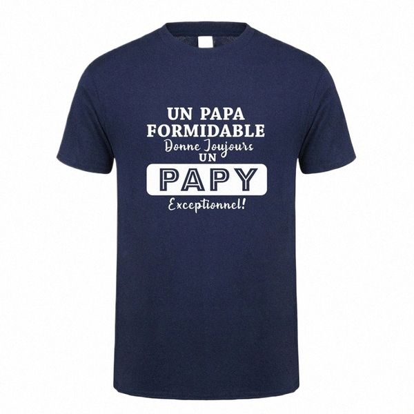 Français Greatest Papa T-shirt Été Hommes À Manches Courtes Cott Fête Des Pères Papa Cadeau T-shirt Homme Tshirt JL-144 o7OQ #
