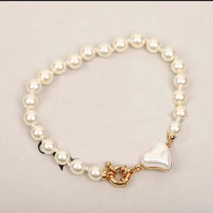 French Heart Pearl armband Designer merk 18k gouden dames armband met 925 zilveren sieraden groothandel geschenken