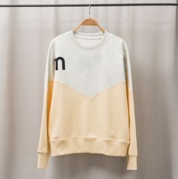Franse IM Designer kleding 23 Herfst mode kleur bijpassende letters massaal bedrukt casual los sweatshirt met capuchon met lange mouwen voor dames
