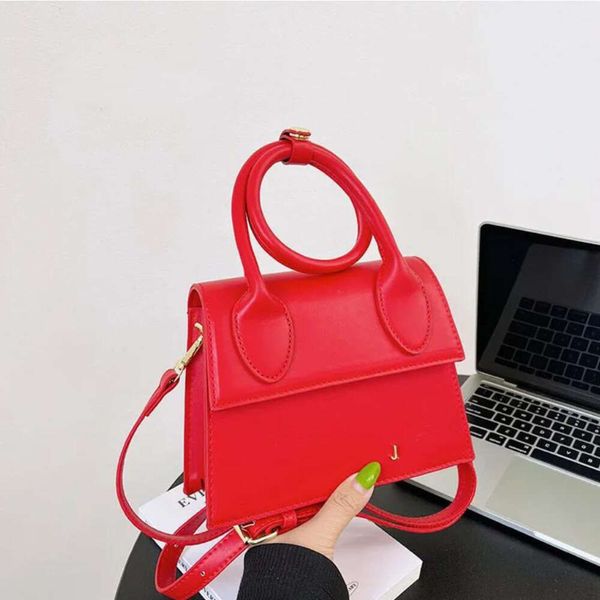 Bolso rojo rosa claro francés Bolsos de lujo Bolso de hombro de diseñador PU J Bolso diagonal de verano Bolso de moda clásico Mujeres Hombres Monedero para dama Bolsos de mano pequeños