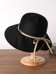 Franse uitje zon hoed visser hoed sub brede hoofdbanden vintage grote rand zonnekat zomer voor vrouwen meisjes katoen zachte bandana accessoires haar