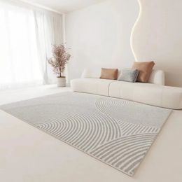 Français rétro japonais wabi-sabi tapis salon nordique lumière luxe imitation cachemire table basse tapis ménage chambre lit tapis
