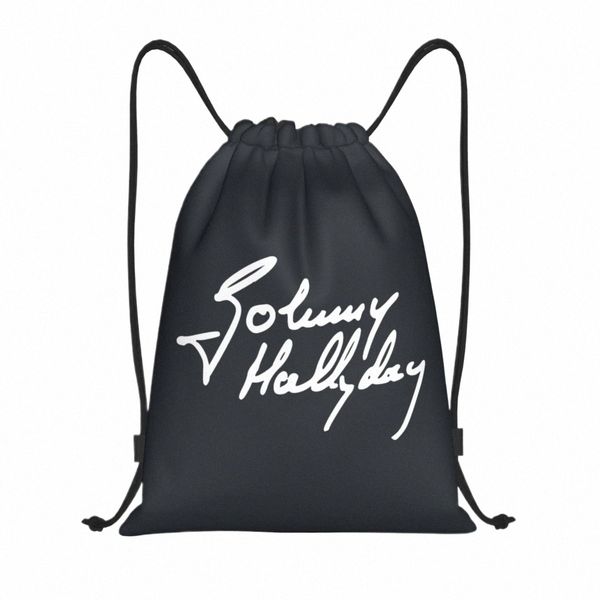 Légende de rock française Johnny Hallyday Sac à dos Sac à dos sport pour hommes pour hommes Shop Sackpack U4FU #