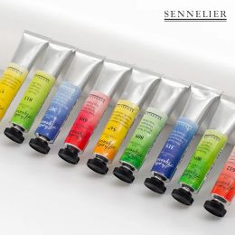 Français Sennelier au niveau collégial Single Original Aquarelle Paint 21 ml / Tube Art Étudiants pour débutants Acuarelas Supplies de peinture