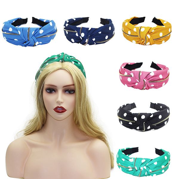 Diademas de algodón de punto de borde ancho francés Mujeres de lujo Chica Diseñador Marca Letra Impreso Color caramelo Horquilla Horquilla Aro Verano Aire libre Deporte Accesorios para el cabello