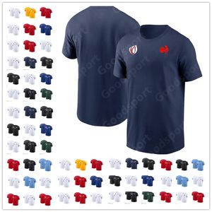 Maillots de rugby des NATIONS FRANÇAISES DU MONDE SAMOA Anglais Australie Irlande Écosse Japon Fidji Tonga Portugais Italie du Sud Nouvelle-Afrique Zélande Chili ROUMANIE Namibie