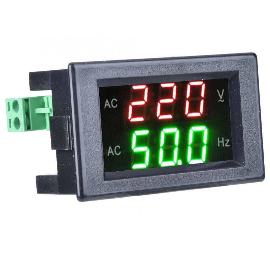 周波数カウンタージェネレーターデュアルディスプレイLEDデジタルAC電圧計周波数計テストツール