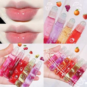 Fruits frais Roll-on Lip Gloss Maquillage Hydratant Clear Grape Transparent Lip Oil Long Lasting Hydratant Lipstick Liploss Cosmetics