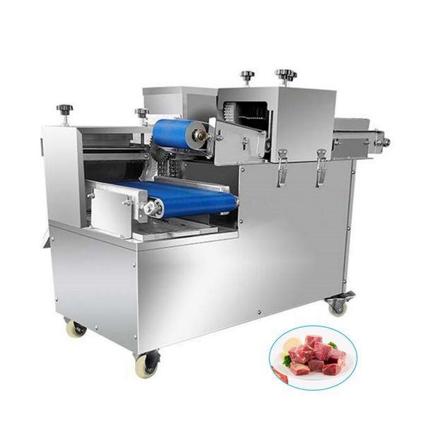 Cortadora de carne fresca, máquina picadora de carne de gran capacidad, máquina cortadora de cuencos de carne, máquina cortadora automática de alimentos para picar carne