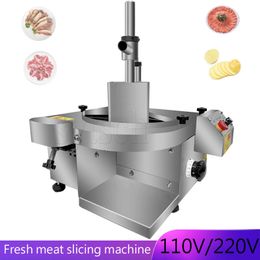 Vers vlees snijmachine Commerciële vet rundvlees schapenvlees snijmachine Elektrische vlees dunne plak snijmachine