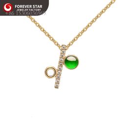 Fresh Sweet Hi-end Qualité authentique Jade Real Gol Diamond Imperial Imperial Green Icy Jadeite Pendant Charmes
