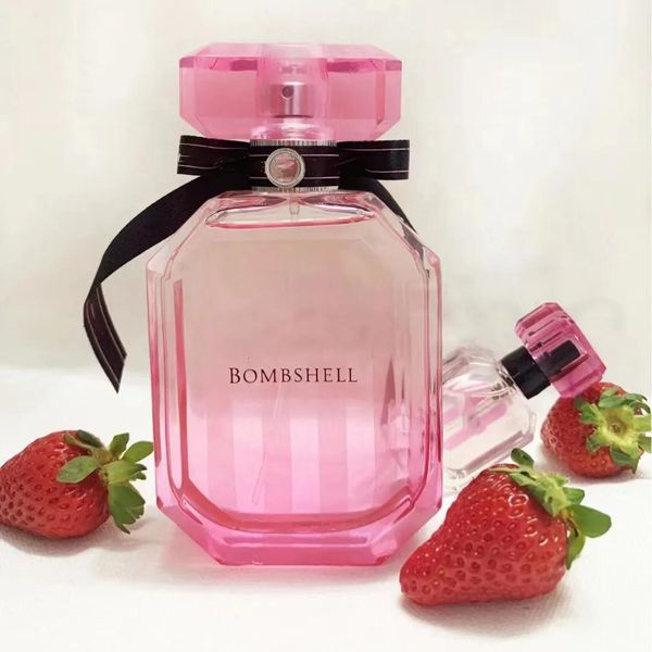 Fraiseureur Brand Secret Perfume 100ml Bombshell Sexy Girl Femmes Fragrance Longueur Vs Lady Parfum Pink Bottle Cologne