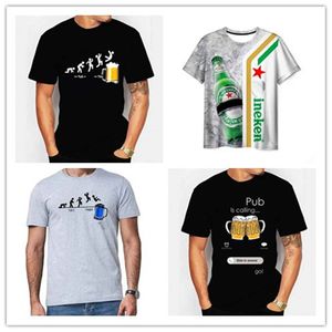 Friday Beer O-kraag Heren T-shirt Schedule Fun Maandag Dinsdag Woensdag Donderdag Digitaal bedrukt katoenen Koreaans ondershirt met korte mouwen