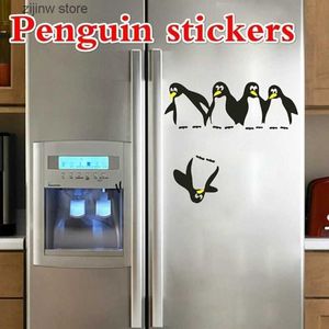 Aimants de réfrigérateur 1 autocollant amusant pingouin pour réfrigérateur de cuisine, autocollant mural de décoration de cuisine, DIY bricolage, Y240322