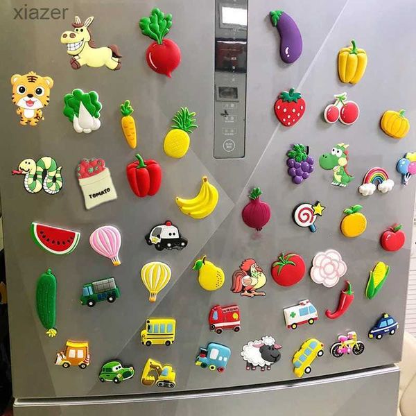 Aimants de réfrigérateur 1 ensemble d'aimants de dessins animés pour la décoration de réfrigérant Animaux de congélation d'animaux amusants pour enfants lettres et chiffres mignons pour enfants WX