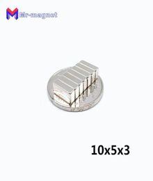 koelkastmagneten 100st n35 1053mm permanente magneet 1053 supersterk dymium blok 10x5x3 ndfeb 10x5x3mm met nikkelcoating6368160