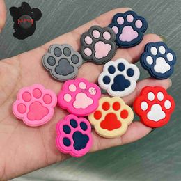 Imanes de nevera 10PCS PVC Imanes de nevera de dibujos animados lindos Colorido Kawaii Cat Dog Paw Print Refrigerador Etiqueta magnética Suministros de oficina Kid Toy x0731