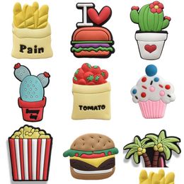 Koelkastmagneten 2021 Koelkastmagneten PVC Colorf Cartoon Hamburger Tomatenmagneet Sticker Plastic Refligeator 3D Leuke vroege educatie Chi Dhkgo