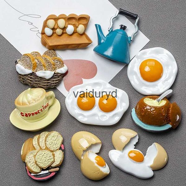 Imanes de nevera 3D creativos silación comida lindo refrigerador pasta foto imanes de nevera decoración de la habitación colección giftvaiduryd