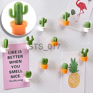 6 Pcs 3D Cactus Réfrigérateur Aimants Message Board Pour Réfrigérateur Rappel Autocollant Photo Mur Aimant Cuisine Décor À La Maison Accessoires x0731
