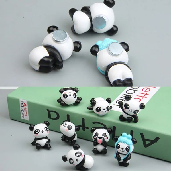 Aimants pour réfrigérateur 8 pièces mignon Panda aimants pour réfrigérateur autocollant jouet réfrigérateur décoration support décor à la maison enfants cadeaux d'anniversaire 231020