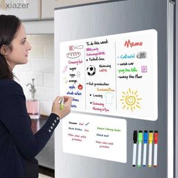 Aimants de réfrigérateur A3 + A4 Magnetic Dry Eraser Board Refrigerator Label Whiteboard Board Board Erasable Flexible Refrigerant Memory Memory Memory List WX
