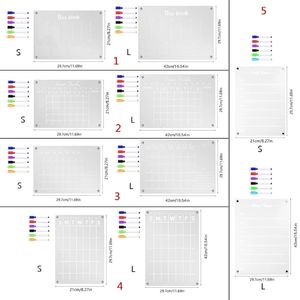 Aimants pour réfrigérateur, calendrier hebdomadaire magnétique en acrylique pour tableau de réfrigérateur, planificateur réutilisable avec 6 pièces de tableau blanc 231010