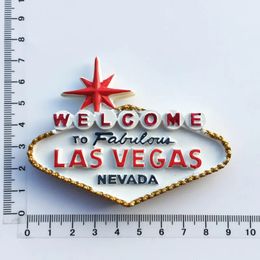 Koelkastmagneten Amerikaans Las Vegas Las Vegas Landmark Welkomskaart Driedimensionaal Toerisme Herdenkingsmunt Ambachten Magnetische koelkastmagneet 231007