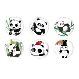 Koelkast magneten cartoon panda magnetische stick kristal glas thuis koelkast decoratie stickers 30 mm drop levering tuin decor dh6vz