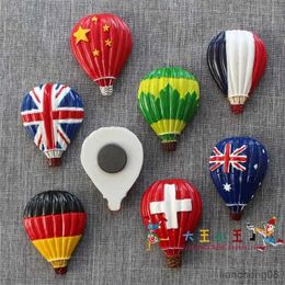 Koelkast magneten Country koelkast sticker Wereld Nationale vlag Hot Air Balloon China Frankrijk USA Japan Ball Resin Souvenir Creative Refrigeran Magnet