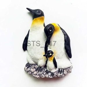 Aimants pour réfrigérateur Aimants pour réfrigérateur animaux mignons JAKARTA Indonésie Antarctique Pingouin 3D Résine Aimant pour réfrigérateur Souvenir Aimants décoratifs x0731