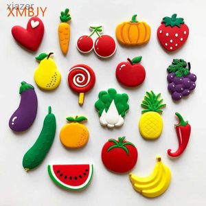 Koelkastmagneten direct Verzending schattige PVC fruitkoelmiddelmagneetstickers voor kinderopleiding Cartoon WX