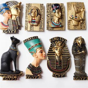 Fridge Magnets Egypt Anubis Myth Queen Magnet Souvenir Pyramid Pharaoh on Refrigerators Home Decoration Accessories 230701