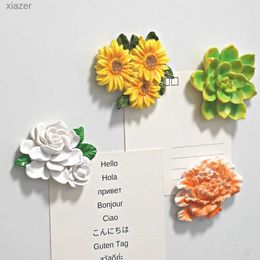 Maignants de réfrigérateur Bouquet Flower Fridge Magnétique Creative Gift Decoration Stickers Magniques ACCESSOIRES DE RÉSINE DE RÉSINE CUPER