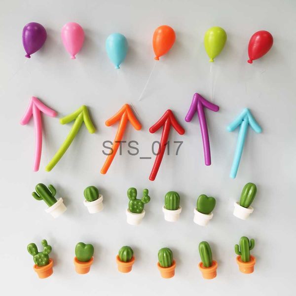 Aimants pour réfrigérateur Aimant pour réfrigérateur Flèche Ballon Cactus Nuage Note Réfrigérateur Tableau Blanc Magnétique Autocollant pour Noël Décoration de la Maison dans la Cuisine x0731