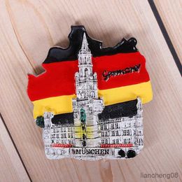 Magnets de refrigerador Alemán Souvenir 3D Refrigerador Sticulador Berlin Arquitectura Pegatina Colonia Catedral Catedral Heidelberg Río Neckar